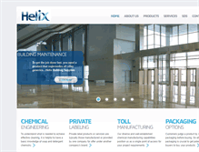Tablet Screenshot of helixindustries.com